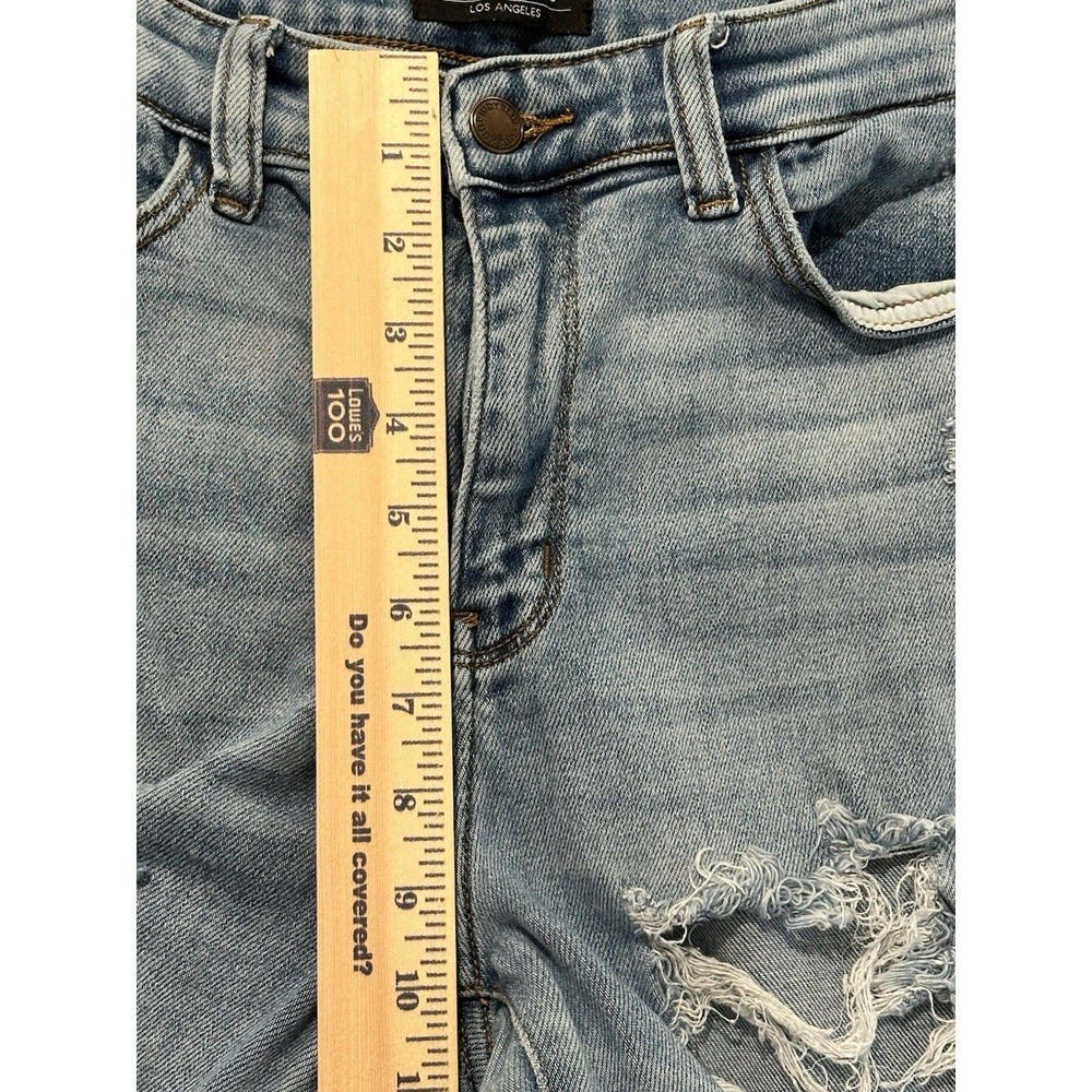 Judy Blue Jeans 5/27 High Rise Destroyed Boyfriend Fit JB82170LT Light Wash - Picture 13 of 16
